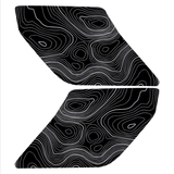Topo Interior Sun Visor Overlays (Printed Series) - 2021+ Bronco (with Homelink)