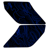 Topo Interior Sun Visor Overlays (Printed Series) - 2021+ Bronco (NO Homelink)