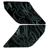Topo Interior Sun Visor Overlays (Printed Series) - 2021+ Bronco (NO Homelink)