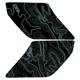 Topo Interior Sun Visor Overlays (Printed Series) - 2021+ Bronco (NO Homelink)