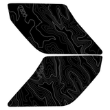Topo Interior Sun Visor Overlays (Printed Series) - 2021+ Bronco (NO Homelink)
