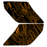 Topo Interior Sun Visor Overlays (Printed Series) - 2021+ Bronco (NO Homelink)