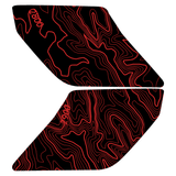 Topo Interior Sun Visor Overlays (Printed Series) - 2021+ Bronco (NO Homelink)