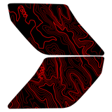 Topo Interior Sun Visor Overlays (Printed Series) - 2021+ Bronco (with Homelink)