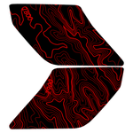 Topo Interior Sun Visor Overlays (Printed Series) - 2021+ Bronco (NO Homelink)
