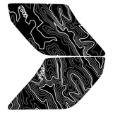 Topo Interior Sun Visor Overlays (Printed Series) - 2021+ Bronco (NO Homelink)