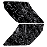 Topo Interior Sun Visor Overlays (Printed Series) - 2021+ Bronco (NO Homelink)