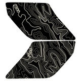 Topo Interior Sun Visor Overlays (Printed Series) - 2021+ Bronco (NO Homelink)