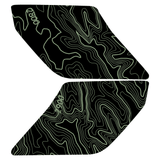 Topo Interior Sun Visor Overlays (Printed Series) - 2021+ Bronco (NO Homelink)