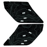 Topo Interior Lower Front Door Card Insert Overlays (Printed Series) - 2021+ Bronco 4 Door