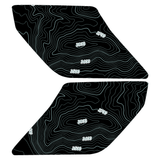 Topo Interior Sun Visor Overlays (Printed Series) - 2021+ Bronco (with Homelink)