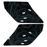 Topo Interior Sun Visor Overlays (Printed Series) - 2021+ Bronco (with Homelink)