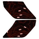 Topo Interior Door Handle Overlays - 2021+ Bronco