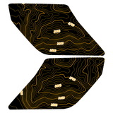 Topo Interior Lower Front Door Card Insert Overlays (Printed Series) - 2021+ Bronco 4 Door