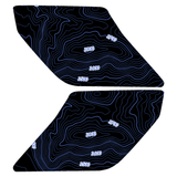 Topo Interior Lower Front Door Card Insert Overlays (Printed Series) - 2021+ Bronco 4 Door