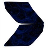 Topo Interior Lower Front Door Card Insert Overlays (Printed Series) - 2021+ Bronco 4 Door