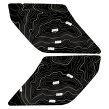 Topo Interior Lower Front Door Card Insert Overlays (Printed Series) - 2021+ Bronco 4 Door