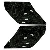 Topo Interior Lower Front Door Card Insert Overlays (Printed Series) - 2021+ Bronco 4 Door