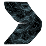 Topo Interior Sun Visor Overlays (Printed Series) - 2021+ Bronco (NO Homelink)