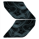 Topo Interior Lower Front Door Card Insert Overlays (Printed Series) - 2021+ Bronco 4 Door