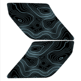 Topo Interior Sun Visor Overlays (Printed Series) - 2021+ Bronco (NO Homelink)