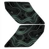 Topo Interior Lower Door Card Insert Overlays (Printed Series) - 2021+ Bronco 2 Door