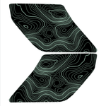 Topo Interior Sun Visor Overlays (Printed Series) - 2021+ Bronco (NO Homelink)