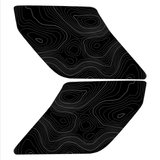 Topo Interior Sun Visor Overlays (Printed Series) - 2021+ Bronco (NO Homelink)
