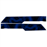 Topo Rear Interior Upper Door Card Insert Overlays (Printed Series) - 2021+ Bronco 4 Door