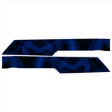 Topo Front Interior Upper Door Card Insert Overlays (Printed Series) - 2021+ Bronco 4 Door