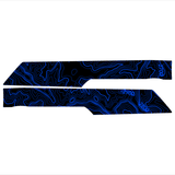Topo Front Interior Upper Door Card Insert Overlays (Printed Series) - 2021+ Bronco 4 Door