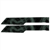 Topo Rear Interior Upper Door Card Insert Overlays (Printed Series) - 2021+ Bronco 4 Door