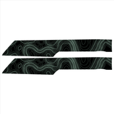 Topo Front Interior Upper Door Card Insert Overlays (Printed Series) - 2021+ Bronco 4 Door