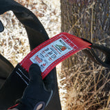 Agency 6 Tree Saver Strap - 8 Foot x 3 Inch - Made in The USA - Heavy Duty Low Stretch Webbing - 46,500lb Minimum Test Strength - Offroad Recovery and Towing