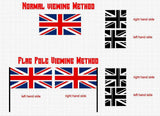 Union Jack Side Window Panel Overlay (Matte Black) - 2020+ Land Rover Defender 110 / 130