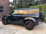 Union Jack Side Window Panel Overlay (Matte Black) - 2020+ Land Rover Defender 110 / 130