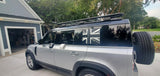 Union Jack Side Window Panel Overlay (Matte Black) - 2020+ Land Rover Defender 110 / 130