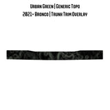 Topo Trunk Trim Overlay / Protector - 2021+ Bronco