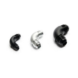 Union Adapter High Flow -AN Male to Male - 90°