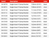 Single Hose P-Clamp Bracket