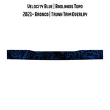 Topo Trunk Trim Overlay / Protector - 2021+ Bronco