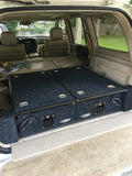 Dobinsons Rear Dual Roller Drawer System for Toyota Land Cruiser 100 Series with Fridge Slide and Side Panels