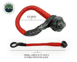 23 Inch Soft Shackle 5/8 Inch Diameter Combo Pack 44,500 lb and Recovery Ring 6.25 Inch Black Overland Vehicle Systems