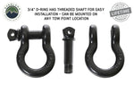 Recovery Shackle 3/4 Inch 4.75 Ton Steel Gloss Black Overland Vehicle Systems