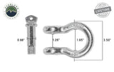 Recovery Shackle 3/4 Inch 4.75 Ton Steel Zinc Overland Vehicle Systems