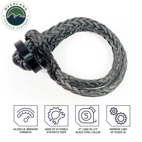 Rugged Ridge 7/16 in. 7500 lbs. Soft Rope Shackle 11235.50 - The