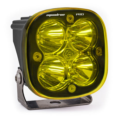 LED Light Pod Black Amber Lens Spot Pattern Squadron Pro Baja Designs
