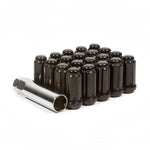 Method Lug Nut Kit - Extended Thread Spline - 12x1.5 - 6 Lug Kit - Black