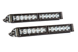 12 Inch LED Light Bar  Single Row Straight Clear Wide Pair Stage Series Diode Dynamics