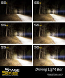 18 Inch LED Light Bar  Single Row Straight Clear Combo Each Stage Series Diode Dynamics